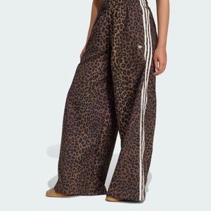 Adidas Leopard Firebird Oversized Track Pants S Small Nwt New 100% Authentic